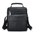 JEEP BULUO Brand Men&#39;s Crossbody Shoulder Bags High quality Tote Fashion Business Man Messenger Bag Big Size Split Leather Bags