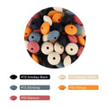 30pcs Silicone Lentil Beads BPA Free Food Grade Rodent DIY Charms Newborn Nursing Accessory Teething Necklace 12mm Abacus Bead