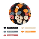 30pcs Silicone Lentil Beads BPA Free Food Grade Rodent DIY Charms Newborn Nursing Accessory Teething Necklace 12mm Abacus Bead