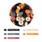30pcs Silicone Lentil Beads BPA Free Food Grade Rodent DIY Charms Newborn Nursing Accessory Teething Necklace 12mm Abacus Bead