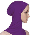 New Fashion Muslim Underscarf Women Veil Hijab Islamic Soft Cotton Solid Color Elastic Comfortable Breathable Casual Turbans