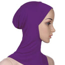 New Fashion Muslim Underscarf Women Veil Hijab Islamic Soft Cotton Solid Color Elastic Comfortable Breathable Casual Turbans