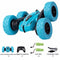 Roclub 4WD RC Car 2.4G Radio Remote Control Car 1:24 Double Side RC Stunt Cars 360° Reversal Vehicle Model Toys For Children Boy