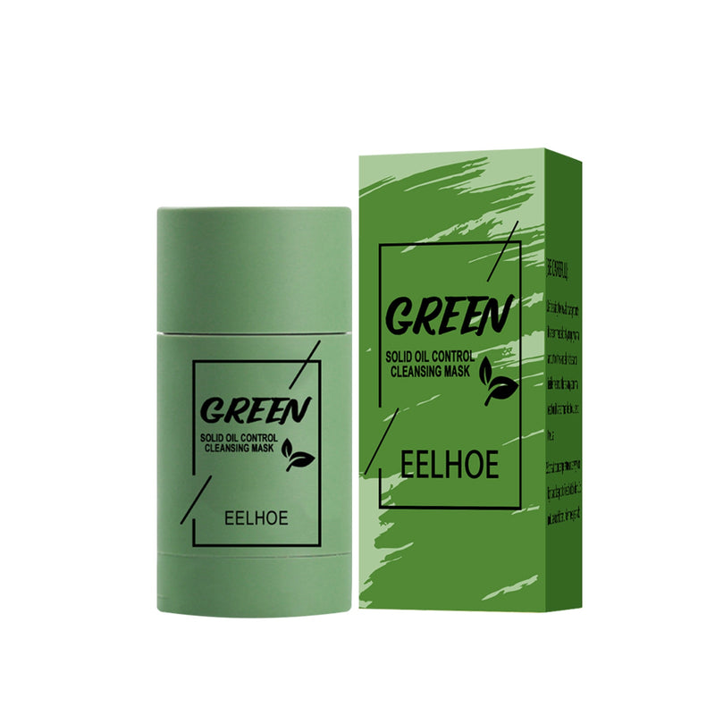 1Pcs Cleansing Green Stick Green Tea Mask Purifying Clay Stick Mask Oil Control Anti-Acne Eggplant Whitening Skin Care Face Mask