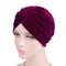 Fashion Muslim Turban Scarf For Women Islamic Inner Hijab Caps Twisted Arab wrap Head Wraps Musulman Turbante Mujer