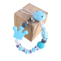 Personalized Name Baby Pacifier Clips Koala Pacifier Chain Holder for Baby Teething Soother Chew Toy Dummy Clips