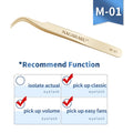 NAGARAKU Eyelash Extension Tweezers False Eyelashes Makeup Stainless Steel Professional Tweezer 3D Accurate Pincet