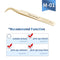 NAGARAKU Eyelash Extension Tweezers False Eyelashes Makeup Stainless Steel Professional Tweezer 3D Accurate Pincet