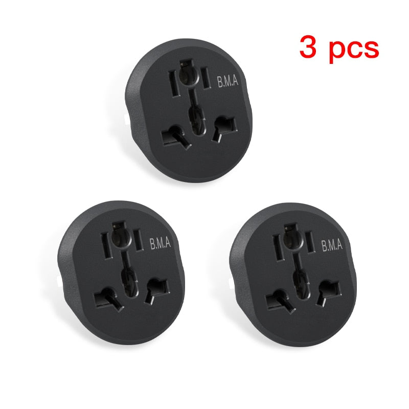 Herepow Universal Plug Converter FR AU US UK To EU Travel Adapter High Quality Home Plug Adapter 16A 250V Wall Electric Socket