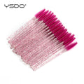 Disposable 5-50 Pcs Crystal Eyelash Brushes Diamond Handle Mascara Wands Eyelash Extension Makeup Tools Eyelash Brush wholesale