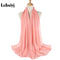 Muslim 2021 New Chiffon Hijab Scarf Women Solid Color Soft Long Shawls and Wraps Islamic Head Scarves Fashion turbante mujer