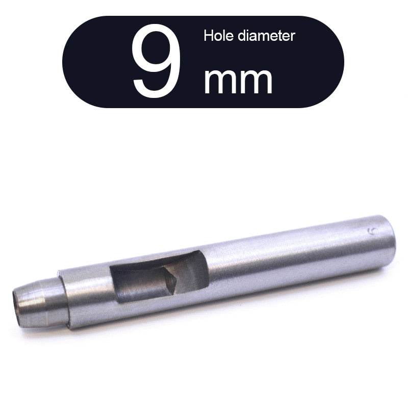 Round Punch Hollow Punch Steel Chisel Leather Puncher Cutting Tool for Belts, Metal Gaskets, Leather, Canvas (0.5mm To 60mm)