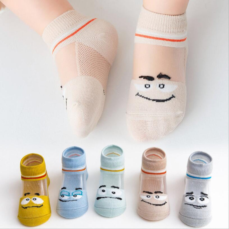 Baby Socks 5Pairs/lot 0-5Y Infant Baby Socks for Girls Cotton Mesh Cute Newborn Boy Toddler Socks Baby Clothes Accessories