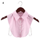 Fashion White Black Lace Fake Collar Blouse Vintage Detachable Shirt False Collar Lapel Blouse Top Women Clothes Accessories
