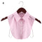 Fashion White Black Lace Fake Collar Blouse Vintage Detachable Shirt False Collar Lapel Blouse Top Women Clothes Accessories