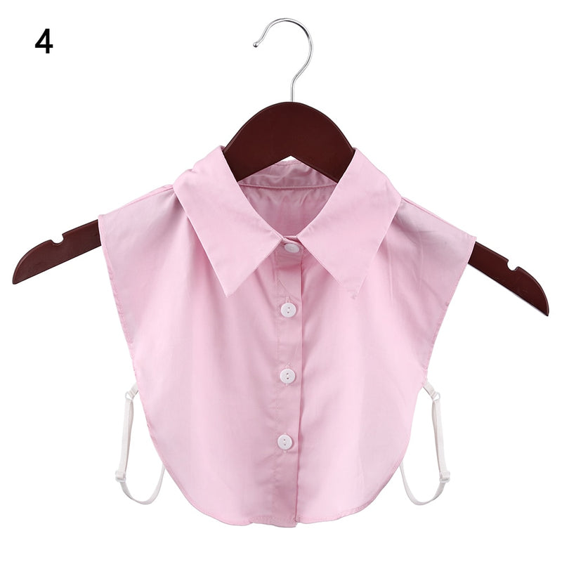 Fashion White Black Lace Fake Collar Blouse Vintage Detachable Shirt False Collar Lapel Blouse Top Women Clothes Accessories