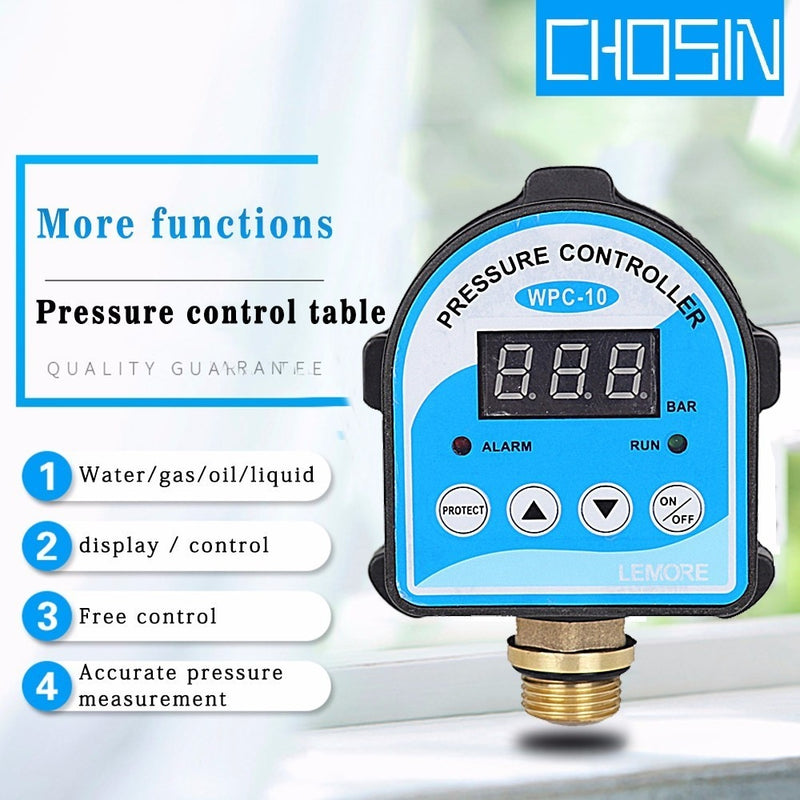 Automatic Air Pump Water Oil Compressor Pressure Switch Digital Display Eletronic Pressure Controller For Water Pump