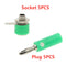 10Pcs/set Male Female J072 4mm Banana Plug Male And Female To Insert Connector Banana Pin DIY Model