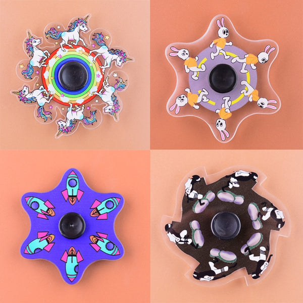 Hot Whirling Running Animation Fidget Spinner Cartoon Anime 3D Dynamic Hand Spinner for Children Adult Stress Relief Toys