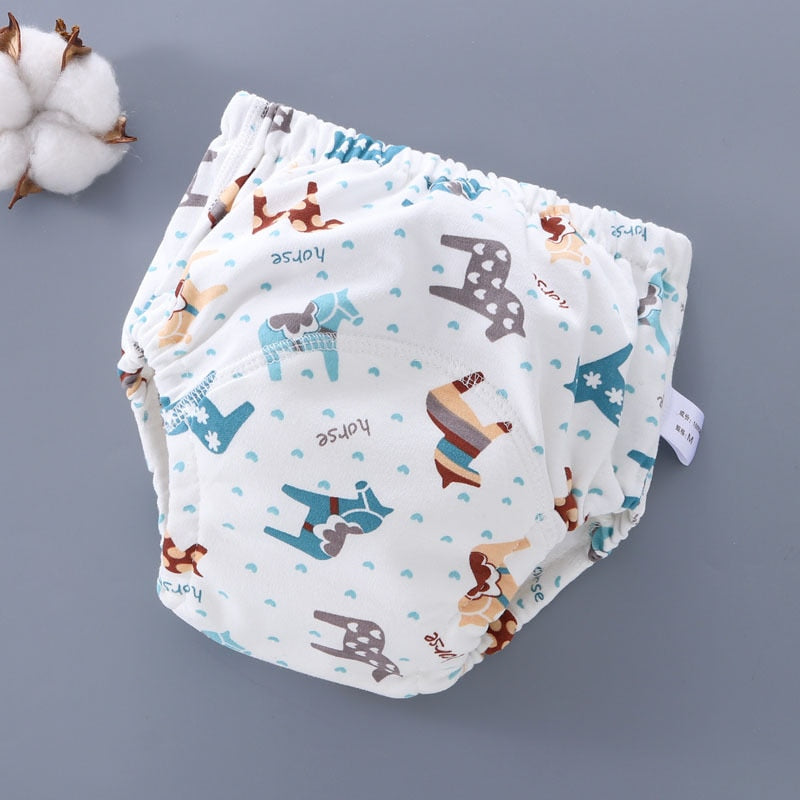Hot 6 Layer Waterproof Reusable Cotton Baby Training Pants Infant Short Underwear Cloth Baby Diaper Nappies Panties for Children