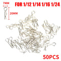 50PCS RC Car Part 1/5 1/6 1/7 1/8 1/10 1/12 1/14 1/16 RC Cars Shell Body Clips Pins Housing Latch R Buckles Fixed SCX10 90046