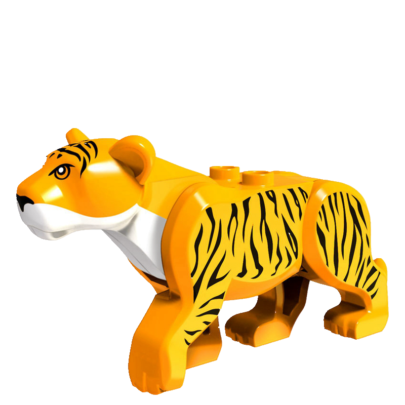 Animals Figures Dinosaurs Tiger Shark Wolf Monkey Giraffe Dinosaur Figure Model Building Blocks Toys for Children Kids Gifts