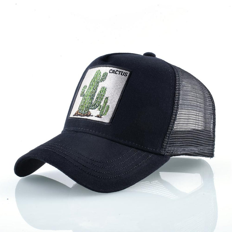 Fashion Animals Embroidery Baseball Caps Men Women Snapback Hip Hop Hat Summer Breathable Mesh Sun Gorras Unisex Streetwear Bone