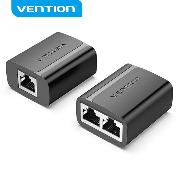 Vention RJ45 Splitter 1 to 2 RJ45 Splitter Network Adapter Female Network Extender Extension Connector for Laptop Ethernet Cable