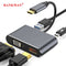 Rankman Type-C to 4K HDMI-compatible VGA USB C 3.0 Hub Adapter for MacBook Nintendo Samsung S20 Dex Huawei P30 Dock Xiaomi 10 TV