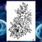 Girls Bracelet Chains Rose Tattoo Stickers Butterfly Body Arm Totem Tattoos Temporary Women Wrist Sexy Black Fake Tatoos