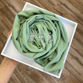 Wome&#39;s Scarves Malaysian Muslim Hijabs Wraps Pearl Chiffon Plain Solid Color Arab Modest Headscarf Rectangle Long Shawl 175x70cm