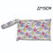 Baby Diaper Bag Cartoon Print Waterproof Wet Dry Nappy Zipper Handbag Stroller Carry Pack Travel Outdoor Wet Diaper Storage Bags