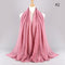 2021 NEW Flocked Bubble Cotton Scarf Hijabs For Muslim Women Soild Color Breathable Islamic Headscarf Arab Head Scarves