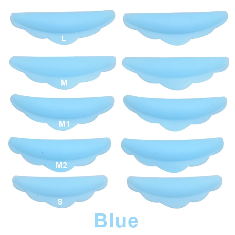 5 Pairs Perm False Eyelash Pad Kit Silicone Protection Pads Eyelash Extension Lifting Curler Graft Shield Patch tools