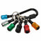 1/4inch Hex Shank Aluminum Alloy Screwdriver Bits Holder Extension Bar Drill Screw Adapter Quick Release Keychain Easy Change