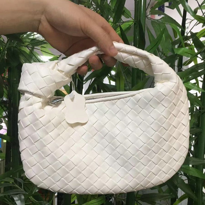 2022 Fashion woven bag luxury designer handbag brand women tote bag lady shoulder bags PU spring bags leather casual handbag