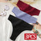 3PCS/Set Women&#39;s Cotton Panties Seamless High Waisted Thongs Comfortable Sexy Female Underpants Panties Briefs Intimates S-XL