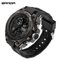 SANDA Sports Men&#39;s Watches Luxury Military Quartz Electronic Watches Shockproof Waterproof Digital Wristwatch Relogio Masculino