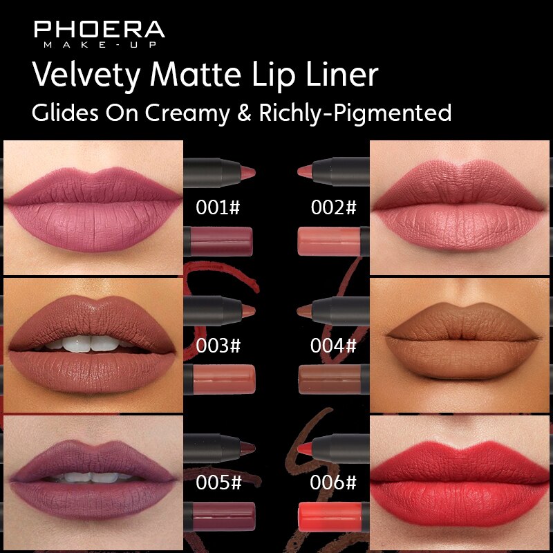 1PC Matte Lipsticks Pen Natural Waterproof Lip Liner Pencil Contour Makeup Sexy Brown Lip Stick Long Lasting Cosmetic Tools