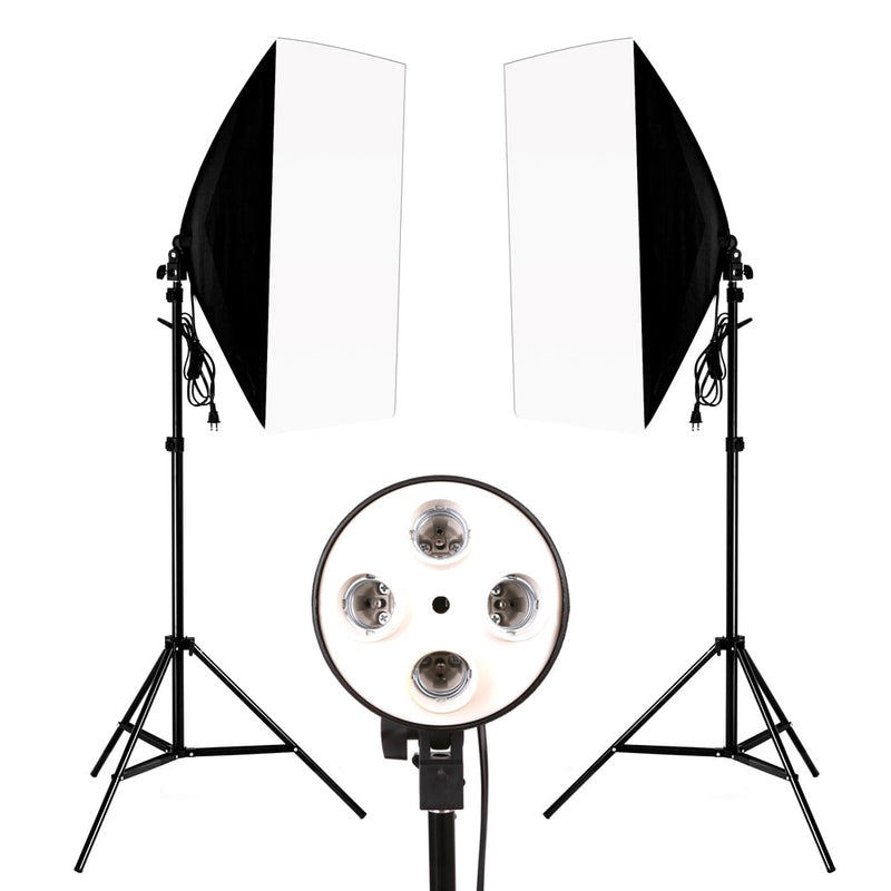 Photo Studio Softbox 50*70cm Diffuser 4 in 1 Socket E27 Lamp Holder 2M Light Stand Tripod Photo Studio Kit for Photography Video