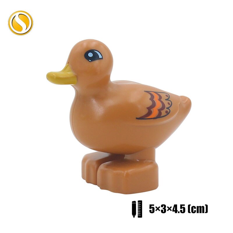 Original Big Size Assemble Building Blocks Accessory Toys For Children Compatible Big Size Animals Sets Zoo Bricks Baby Gifts