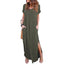 Plus Size 5XL Sexy Women Dress Summer 2021 Solid Casual Short Sleeve Maxi Dress For Women Long Dress Free Shipping Lady Dresses