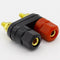 Quality Banana plugs Couple Terminals Red Black Connector Amplifier Terminal Binding Post Banana Speaker Plug Jack
