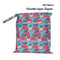 Baby Diaper Bag Cartoon Print Waterproof Wet Dry Nappy Zipper Handbag Stroller Carry Pack Travel Outdoor Wet Diaper Storage Bags