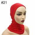 Under Scarf Hijab Cap Muslim Women Veil Turban For Women Muslim Fashion Islam Inner Cap Hijab Jersey Underscaf Caps Hat Ladies