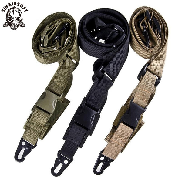 Tactical Gun Sling 3 Point Bungee Airsoft Rifle Strapping Belt Military Shooting Hunting Accessories Three Point Gun Strap