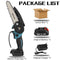 6 Inch Mini Electric Chain Saw With Battery Indicator 1500W 88V Rechargeable Woodworking Tool For Makita Battery 18V EU Plug