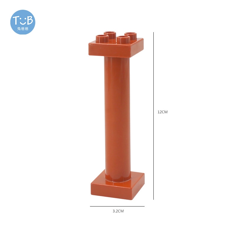 Blocks Amusement Park Accessory Slide Ladder Swing Seesaw Carousel Big Large-particle City Building Children&