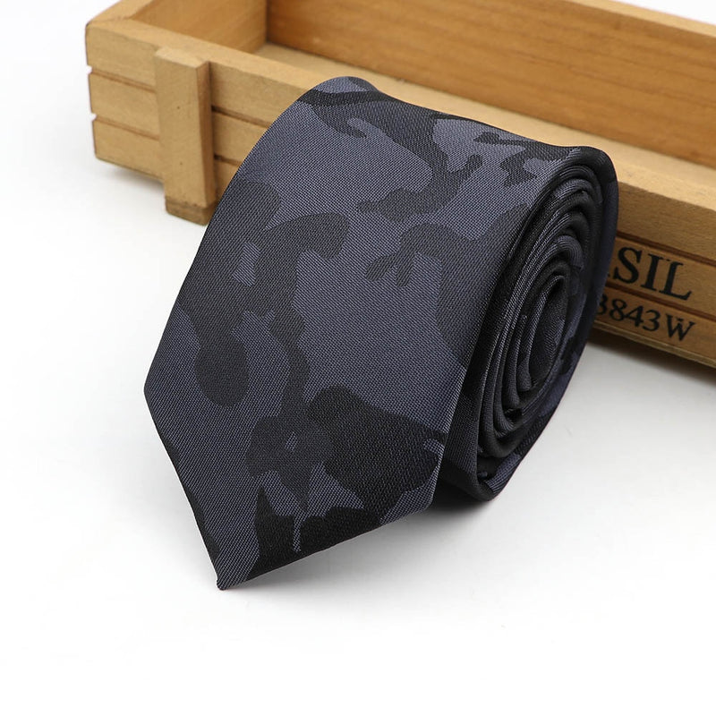 61 Colors Jacquard Striped Plaid Paisley Necktie 6cm Polyester Male Narrow Tie Skinny Tuxedo Suit Shirt Gift For Men Accessory