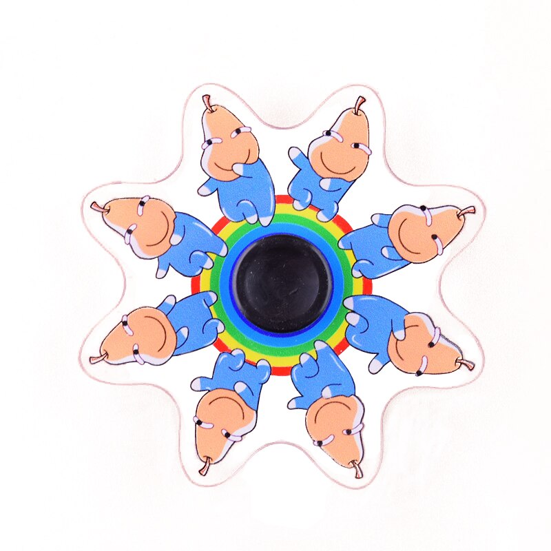 Whirling Running Animation Fidget Spinner Gyro Cartoon Anime Running Dynamic Hand Spinner for Children Adult Stress Relief Toys